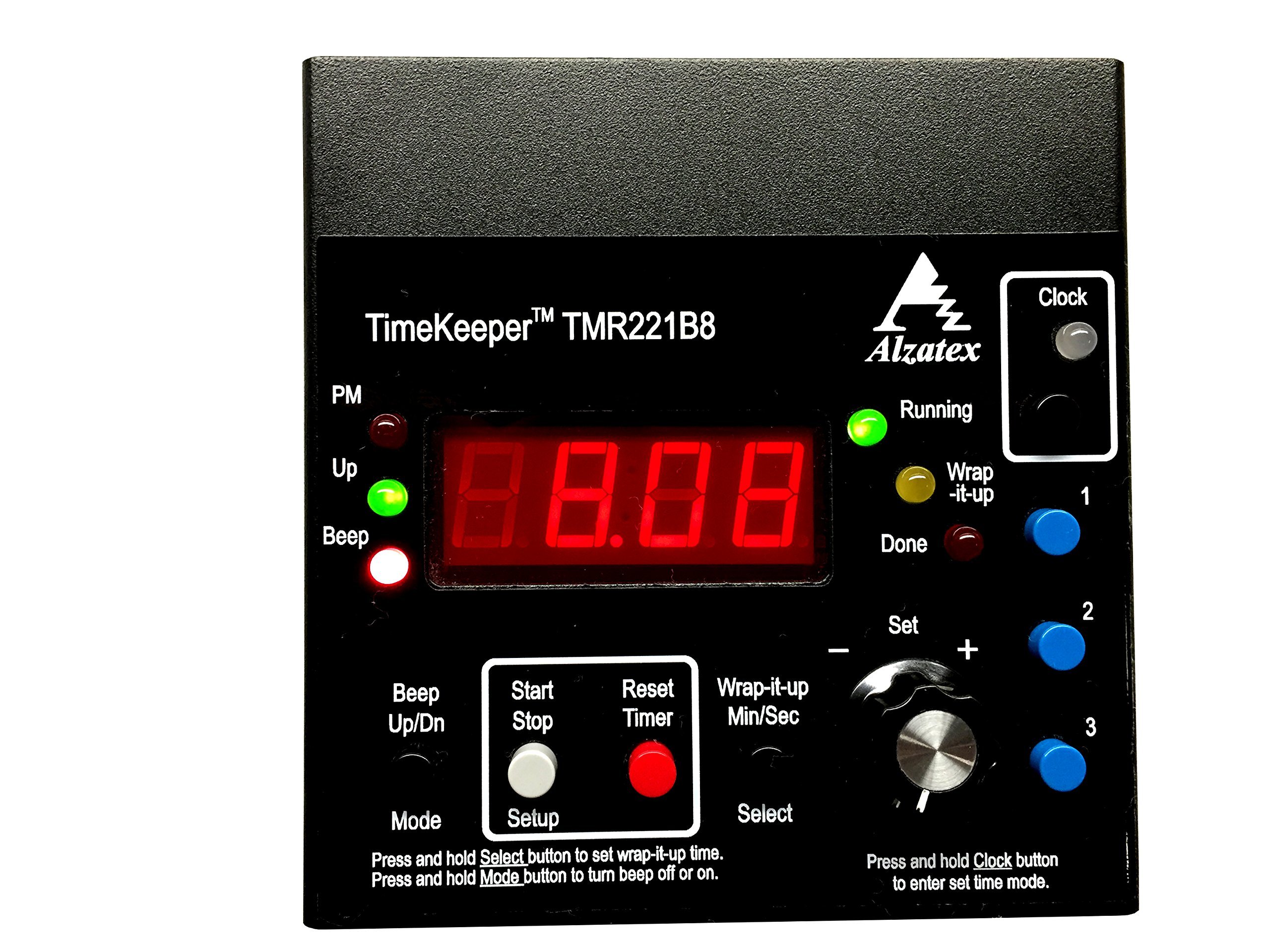 Professional Presentation Timer with Large LED Display - TMR223B8 - Perfect for Meetings, Speeches & Classroom Presentations