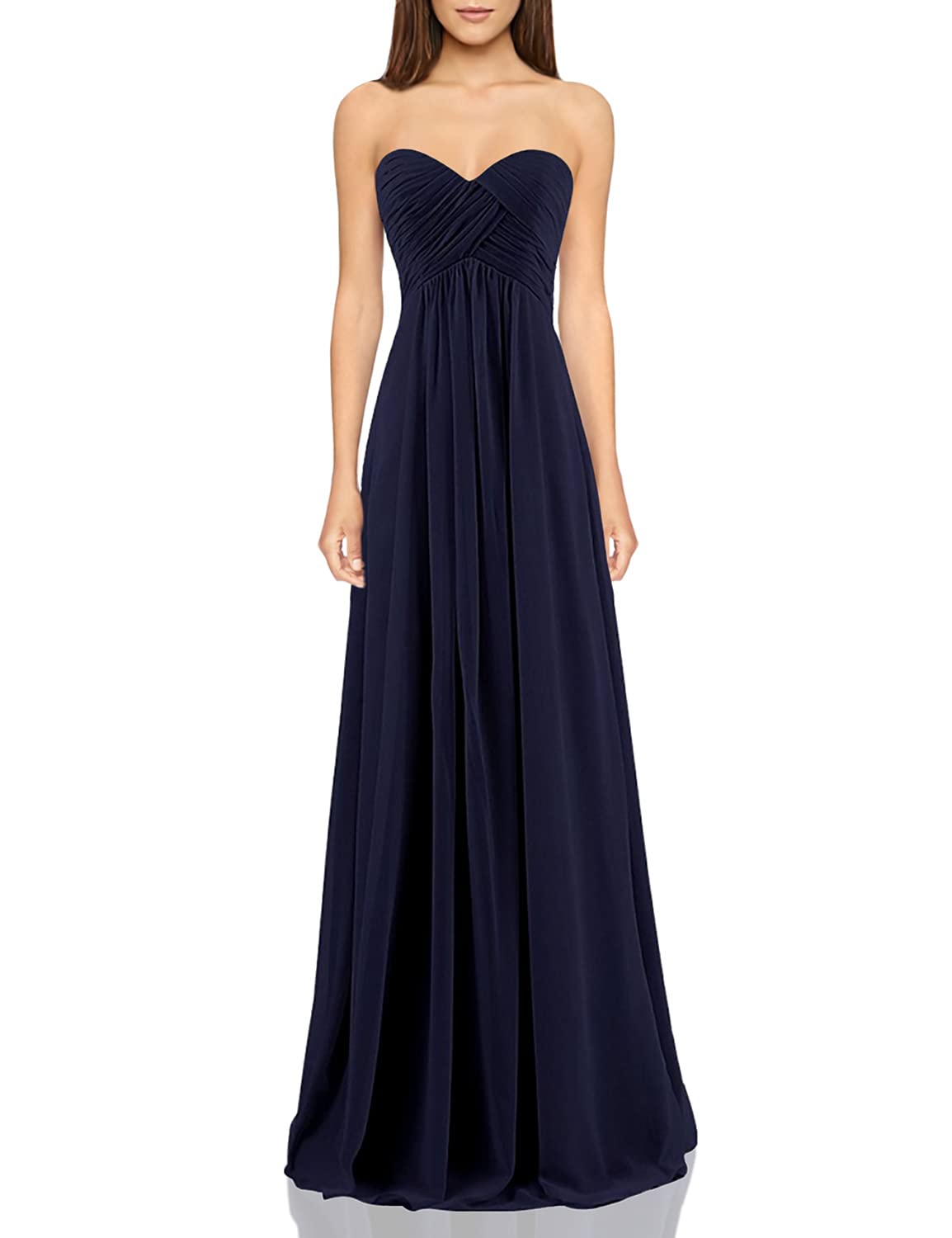 Elegant Sweetheart Neckline Pleated A-Line Corset Prom Dress for Women - Perfect for Bridesmaids, Formal Events & Evening Parties