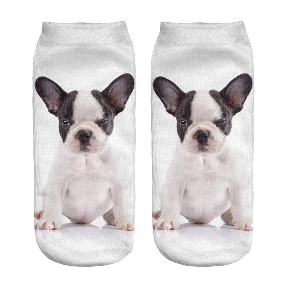 Funny 3D Dog Printed Unisex Ankle Socks - Cute Casual Crew Socks for Men & Women - Perfect for Gifts, Cosplay, and Daily Wear (P27)