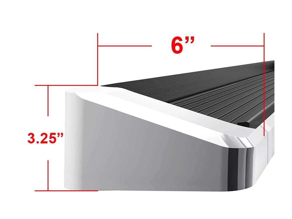 APS Premium 6in Running Boards for Dodge Grand Caravan 2011-2020 | Heavy Duty Side Steps for Enhanced Vehicle Access & Off-Road Protection