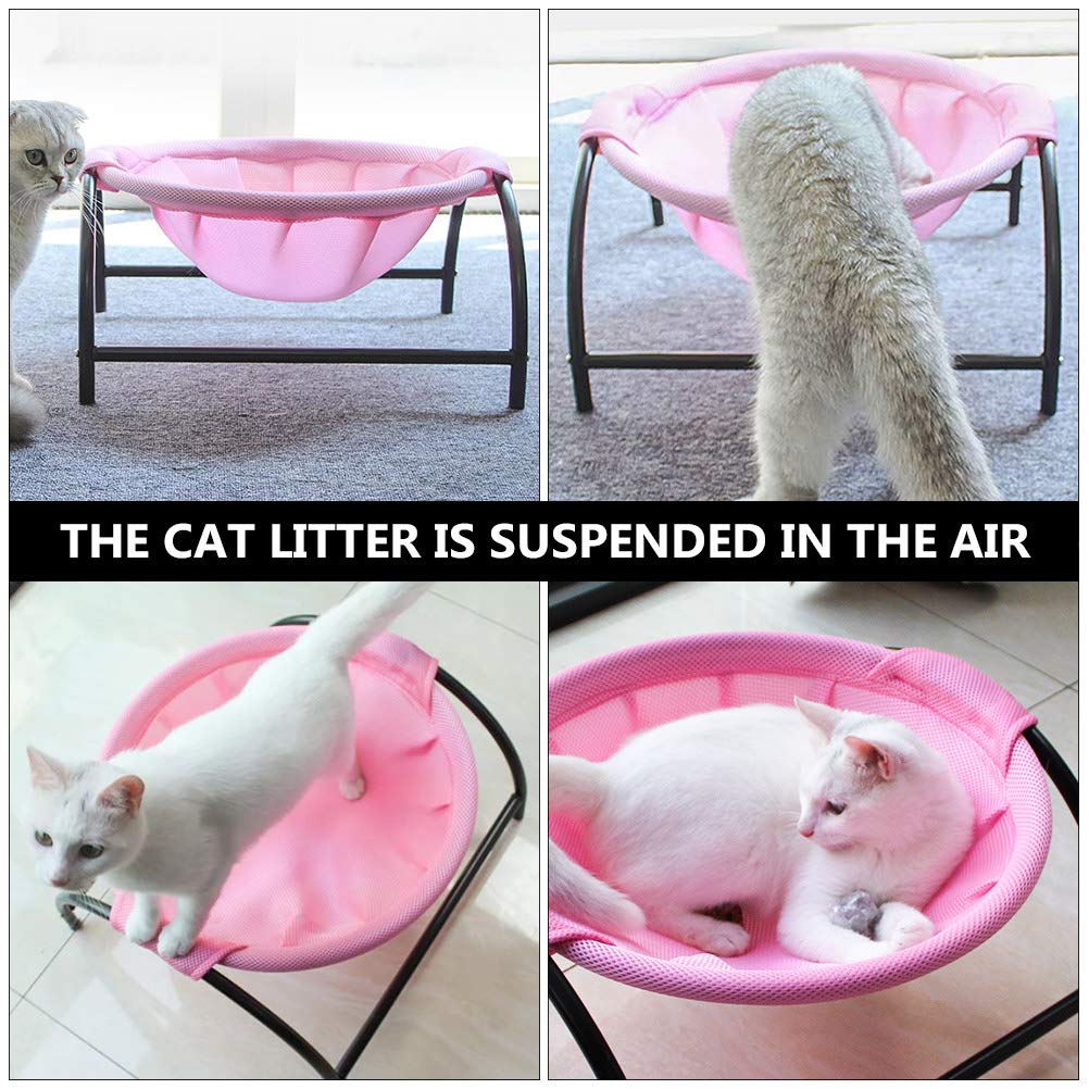 TEHAUX Warm Cat Hammock Bed - Plush Washable Pet Nest for Winter Sleep