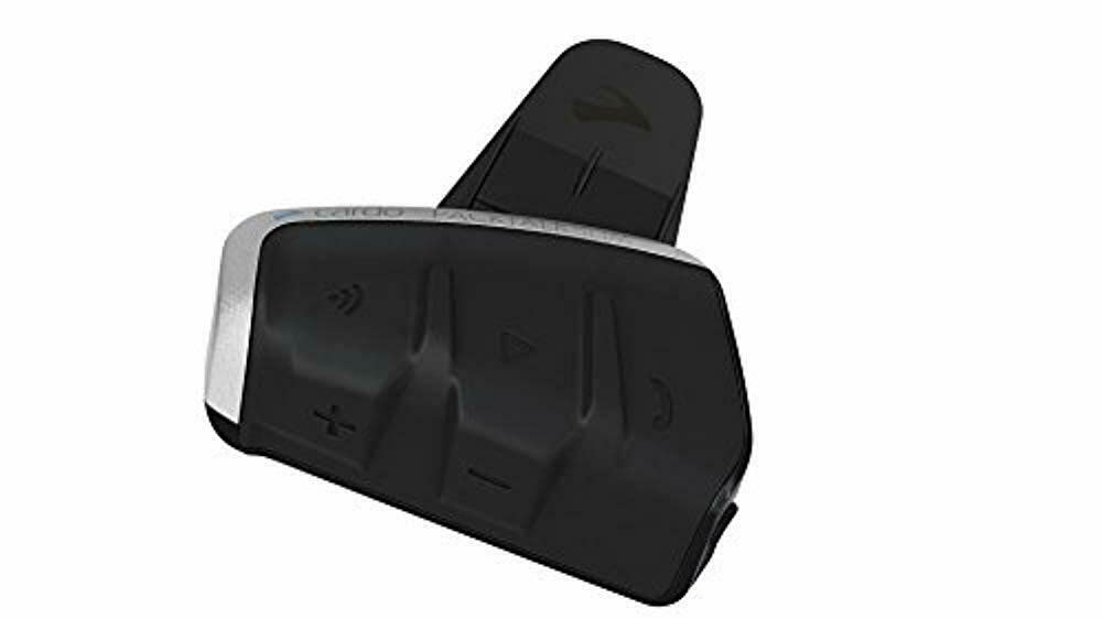 Cardo PACKTALK Slim Motorcycle Bluetooth Communication System Headset - Dual Pack (2 Units) - Black | Wireless Intercom for Riders, GPS Navigation & Music Streaming | Perfect for Group Rides & Long-Distance Touring