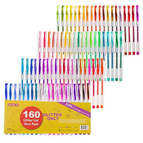 160 Pack Glitter Colors