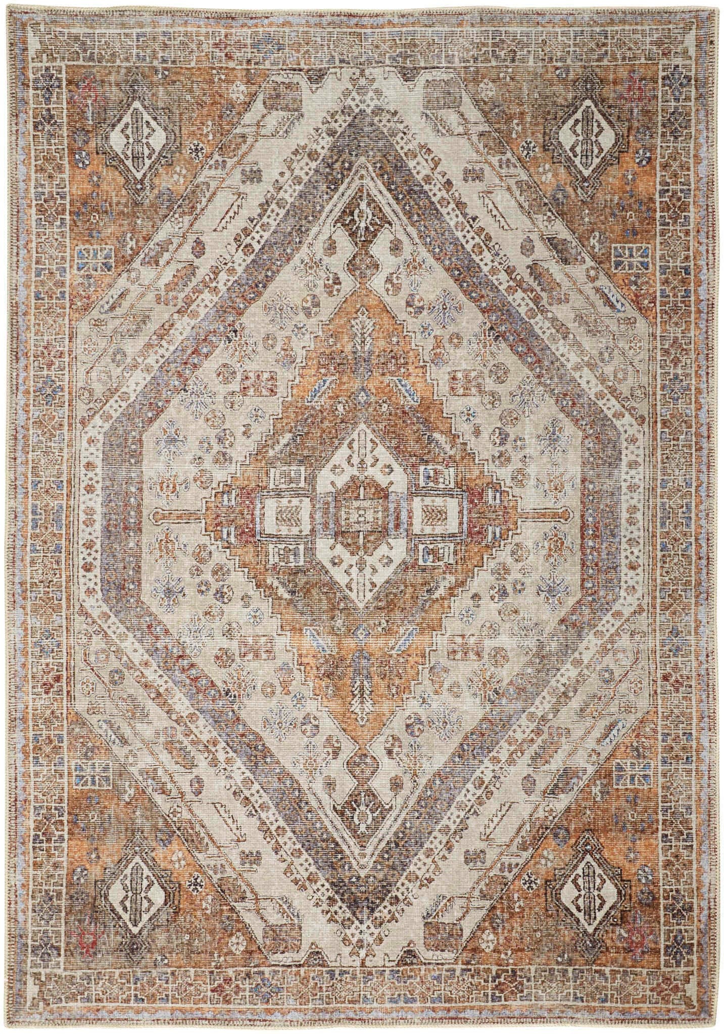 Percy Tan Rug - Premium Handmade Area Rug for Living Room, Bedroom & Home Decor | Soft & Durable Floor Carpet for Cozy Spaces