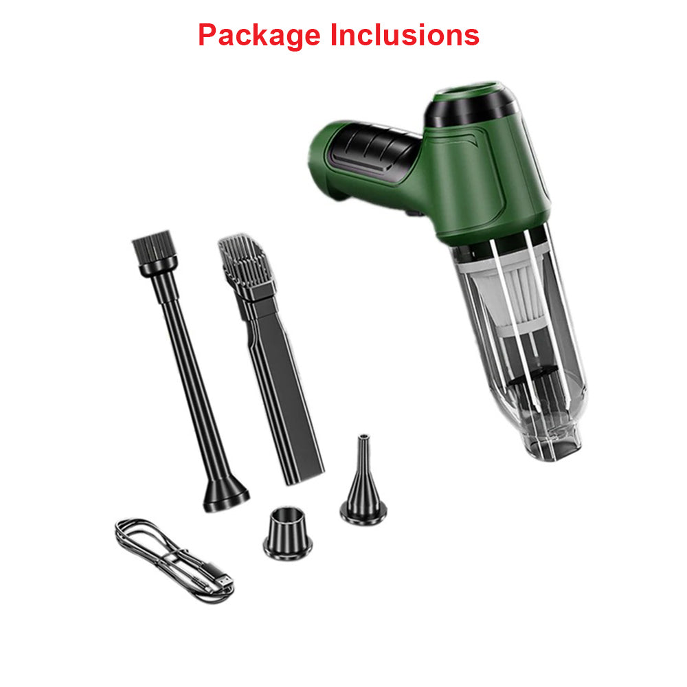 ANYCO Anymob 3-in-1 Cordless Vacuum Cleaner - Lightweight Stick Vacuum with Handheld & Car Detailing Modes - Perfect for Hard Floors, Carpets & Car Cleaning (Green)
