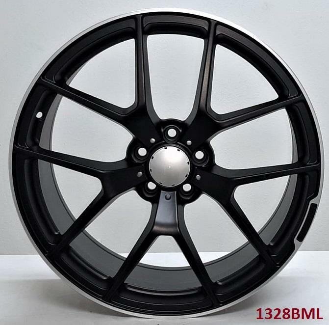 19x8 5x112 19-Inch Alloy Wheels for 2020-2024 Mercedes GLB250 SUV - Gloss Black Rims for Enhanced Style & Performance - Perfect for City Driving & Off-Road Adventures