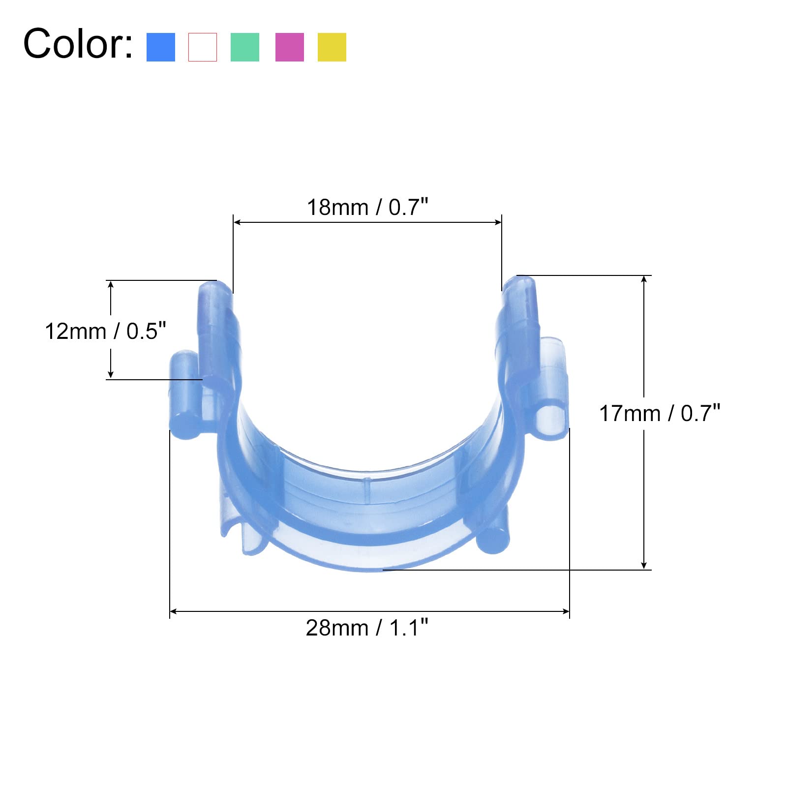 PATIKIL 50 Pack Plastic Sewing Bobbin Clips - Small Thread Clamps & Spool Organizers for DIY Embroidery, Crafting, Quilting - Multicolor - Perfect for Sewing Rooms, Craft Stations & Fabric Storage