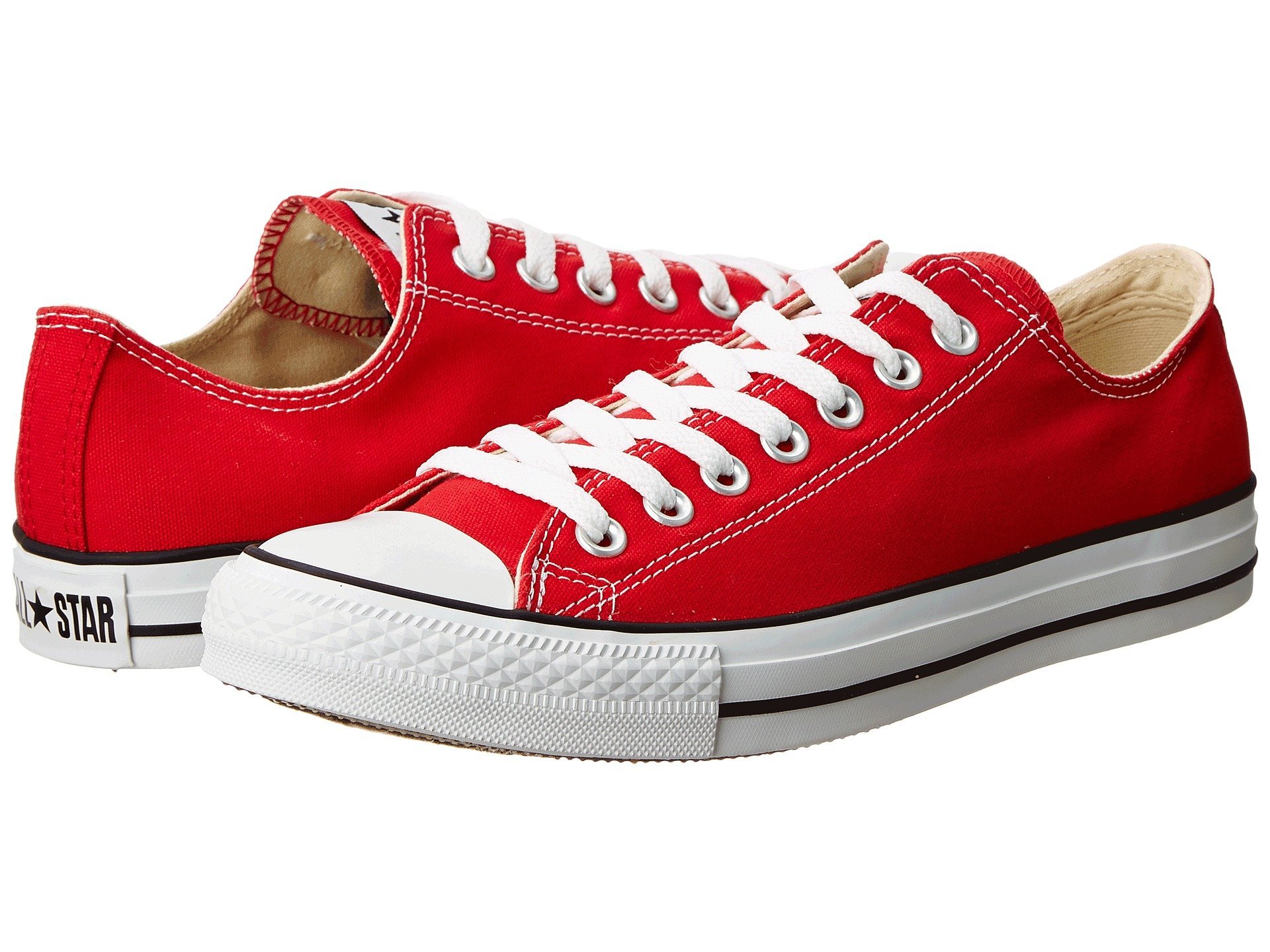 Converse Chuck Taylor All Star High Top Sneakers - Red Size 7.5 - Classic Canvas Shoes for Men & Women - Perfect for Casual Wear, Street Style & Everyday Fashion