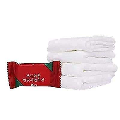 PRM Magic Tablet Towel - 50 Pack Disposable Pure Cotton Compressed Face Towels | Portable Travel Facial Wipes, Washcloths & Moist Tissues for Camping, Gym & On-The-Go Cleansing