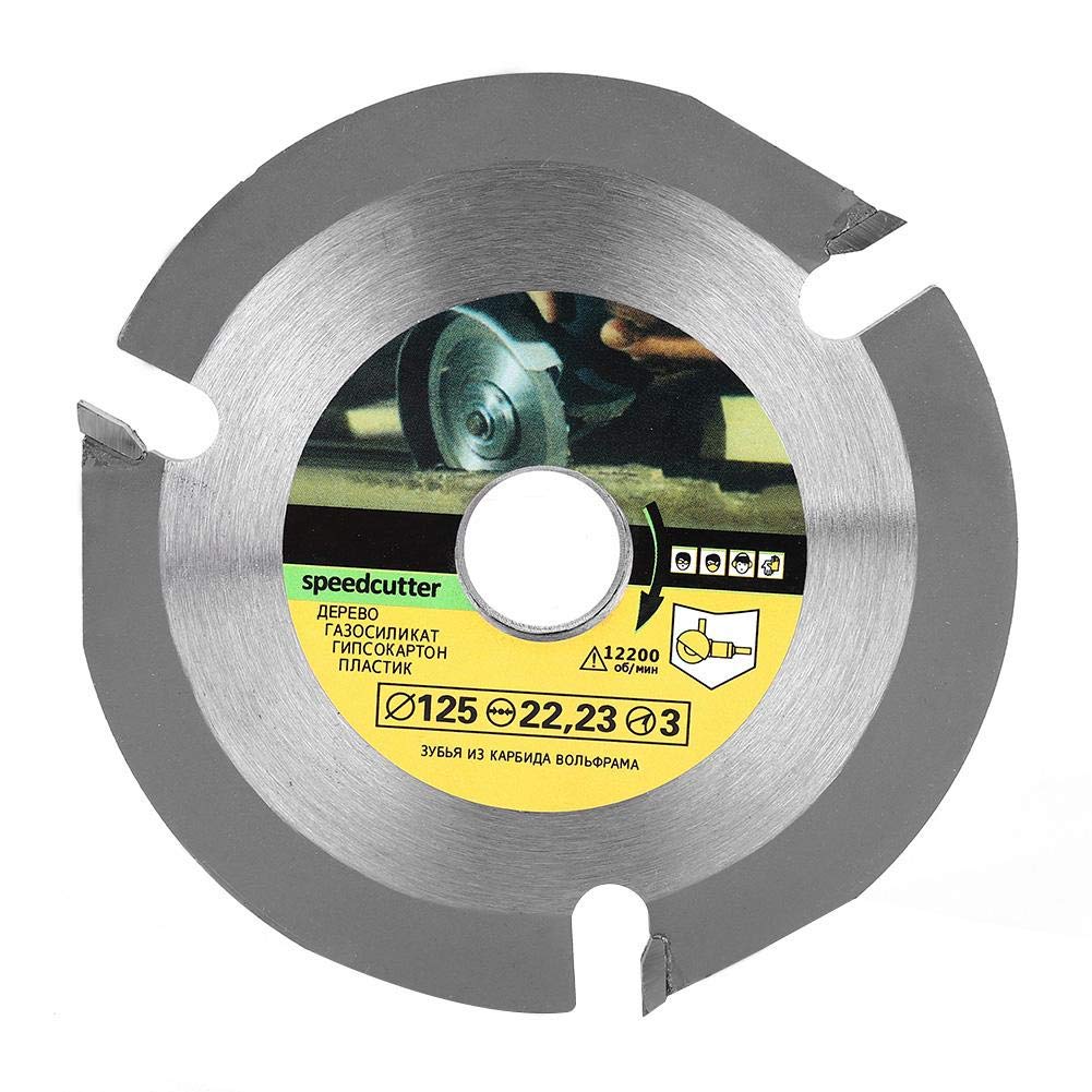 Durable 3-Tooth Circular Saw Blade for Wood Carving & Carpentry - High-Performance Wear-Resistant Wood Polishing Disc | Perfect for DIY Projects, Furniture Making & Woodworking