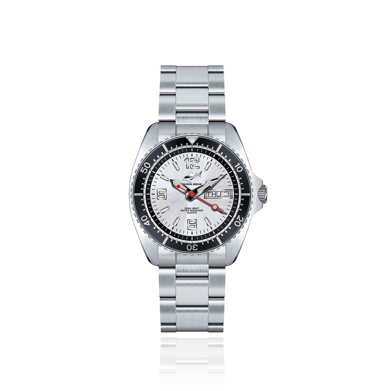 Chris Benz Unisex Quartz Watch - CBM-SI-MB-SW - Stylish Fashion Watch for Men & Women - Perfect for Everyday Wear, Office & Casual Outfits