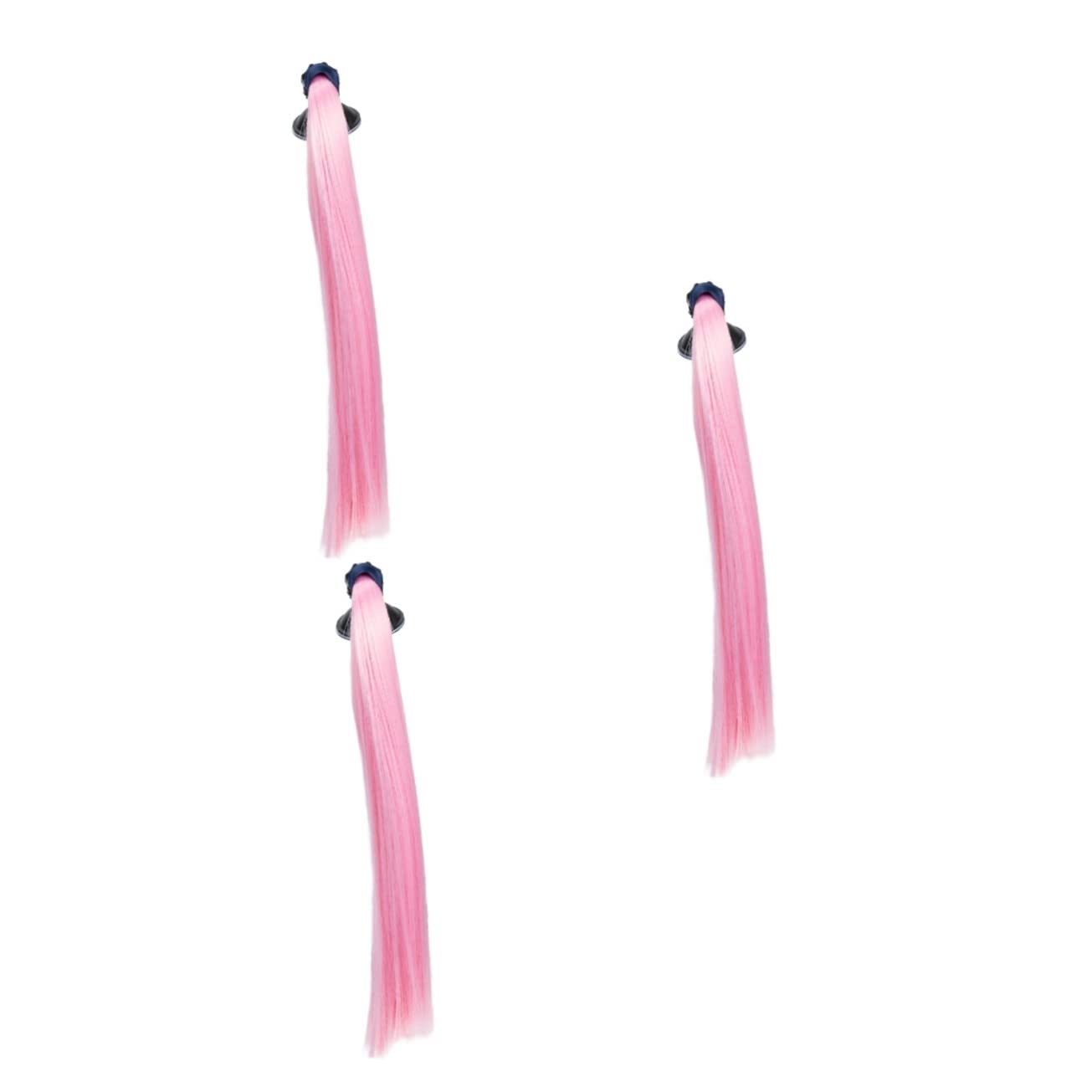3pcs Women's Helmet Wig - Synthetic Hair Ponytail & Braid Ski Accessories for Motorcycle & Winter Sports | Perfect for Skiing, Snowboarding & Riding