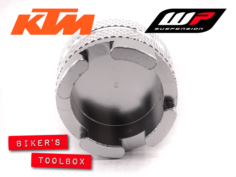 KTM White Power Fork Cap Socket - Motorcycle Fork Tool for KTM Bikes - Perfect for Suspension Maintenance & Repair - Durable & Precise Fit
