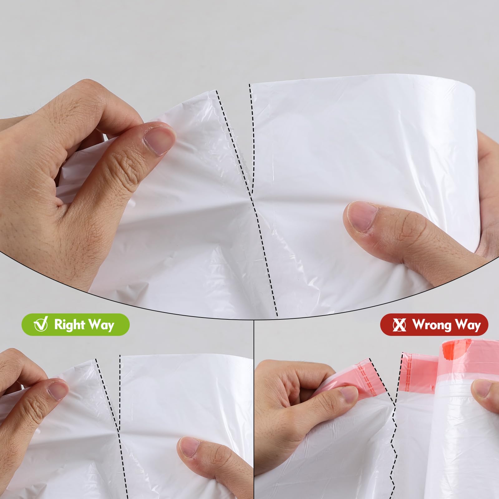 4 Gallon Drawstring Trash Bags - 120 Count White Small Garbage Can Liners for Kitchen, Bathroom & Office Waste Disposal