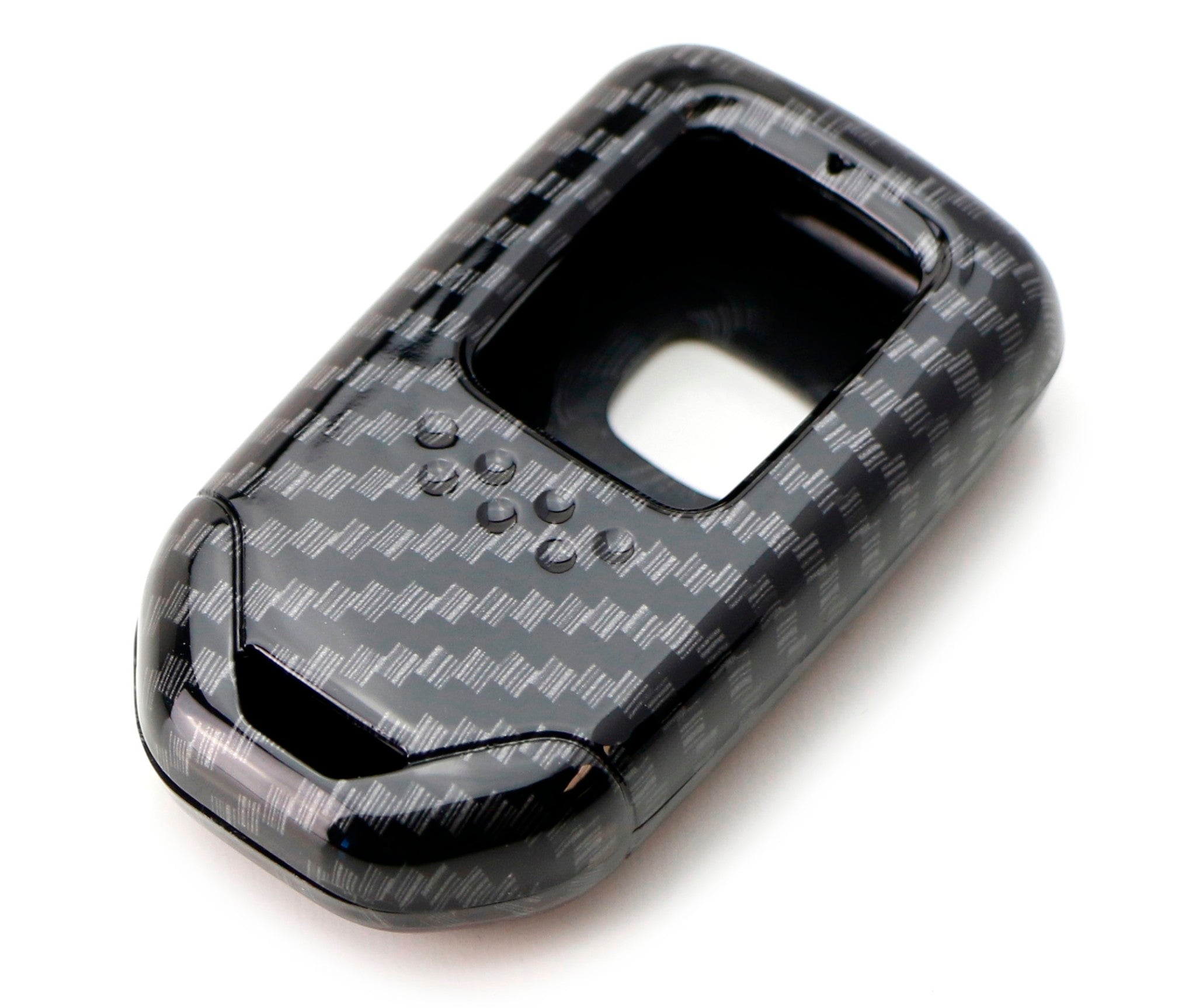 Premium Carbon Fiber Key Fob Cover Replacement for Honda Accord, Crosstour, CR-V, HR-V, FIT - Durable & Stylish Car Remote Shell Protector for Everyday Use