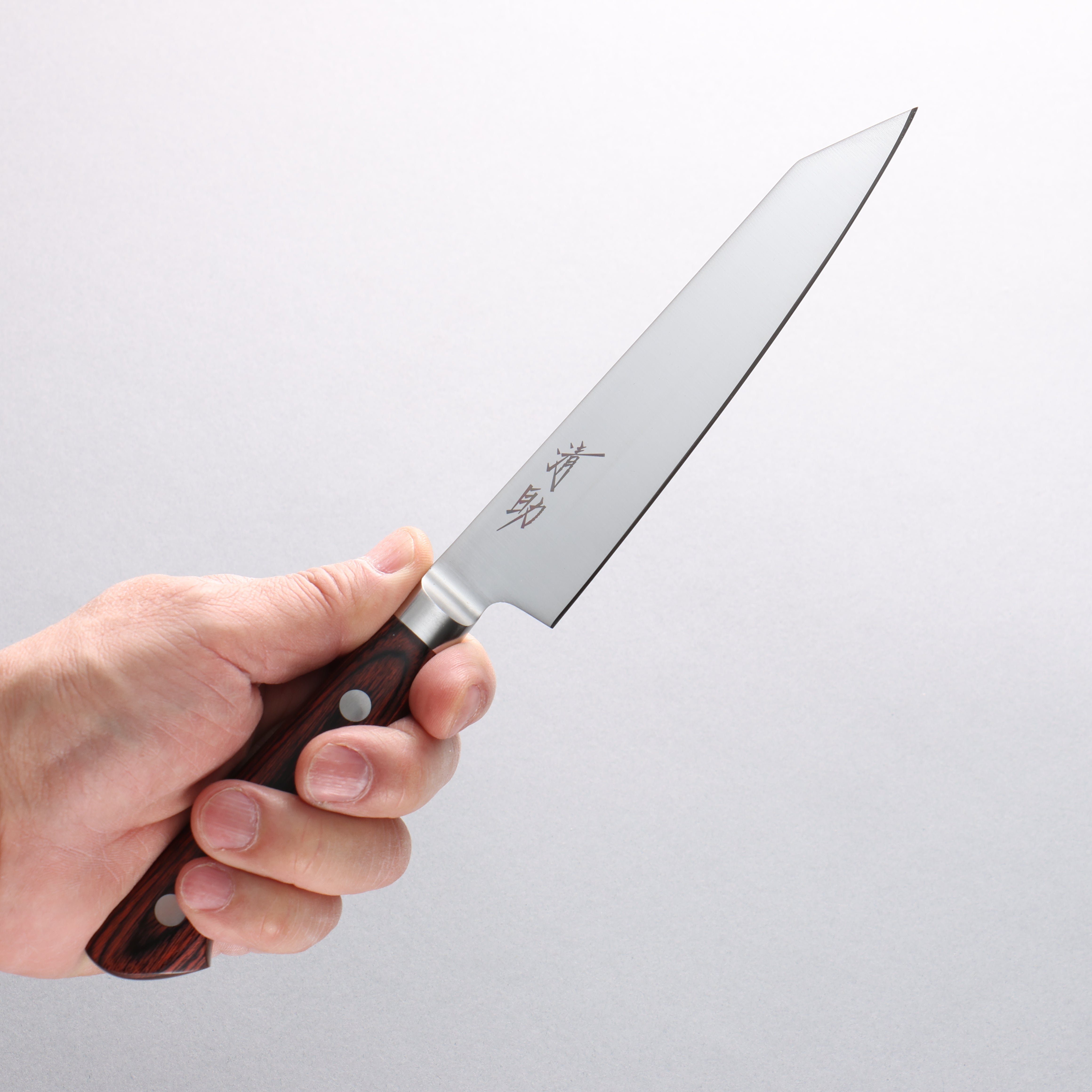 Premium Seisuke Molybdenum Kiritsuke Petty Utility Knife 145mm - Japanese Chef Knife with Mahogany Handle for Slicing, Chopping & Precision Kitchen Tasks