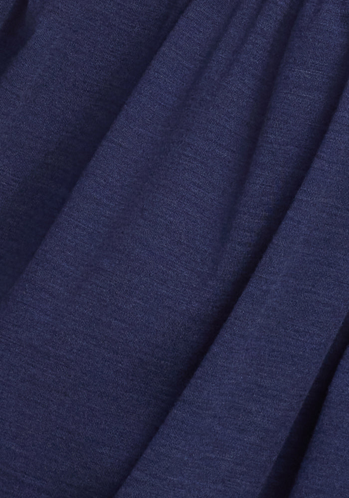 Rissa A-Line Dress - Twilight Storm Blue Flowy Midi Dress for Women | Perfect for Casual Outings, Date Nights & Office Wear
