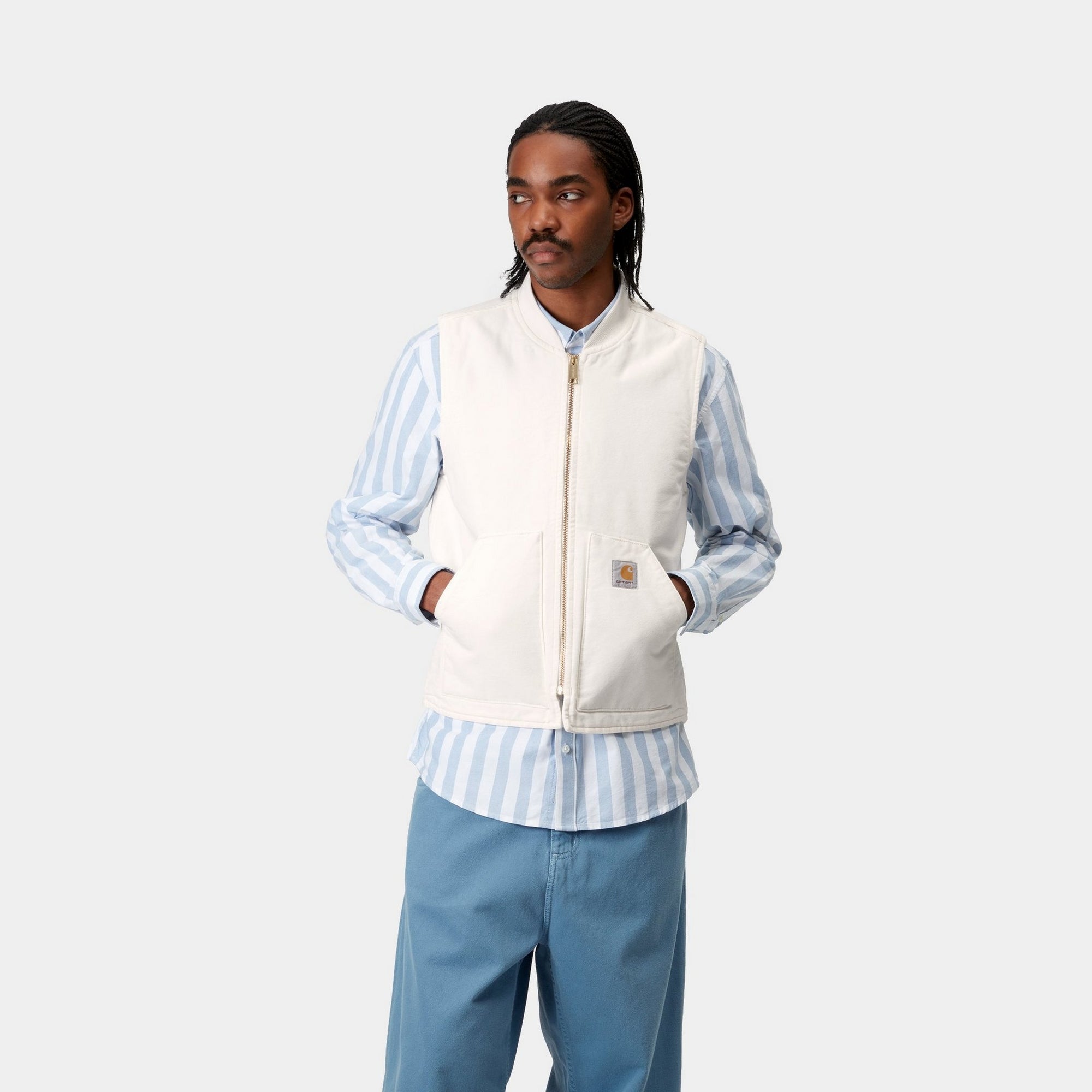 Men's Spring Waxed Cotton Vest - Lightweight Outdoor Jacket for Hiking, Camping & Casual Wear