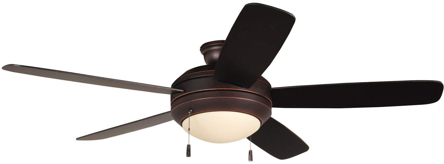 Craftmade HE52OBG5-LED Helios 52 Inch Ceiling Fan with LED Light in Oiled Bronze Gilded Finish - Perfect for Living Room, Bedroom, and Outdoor Covered Patios