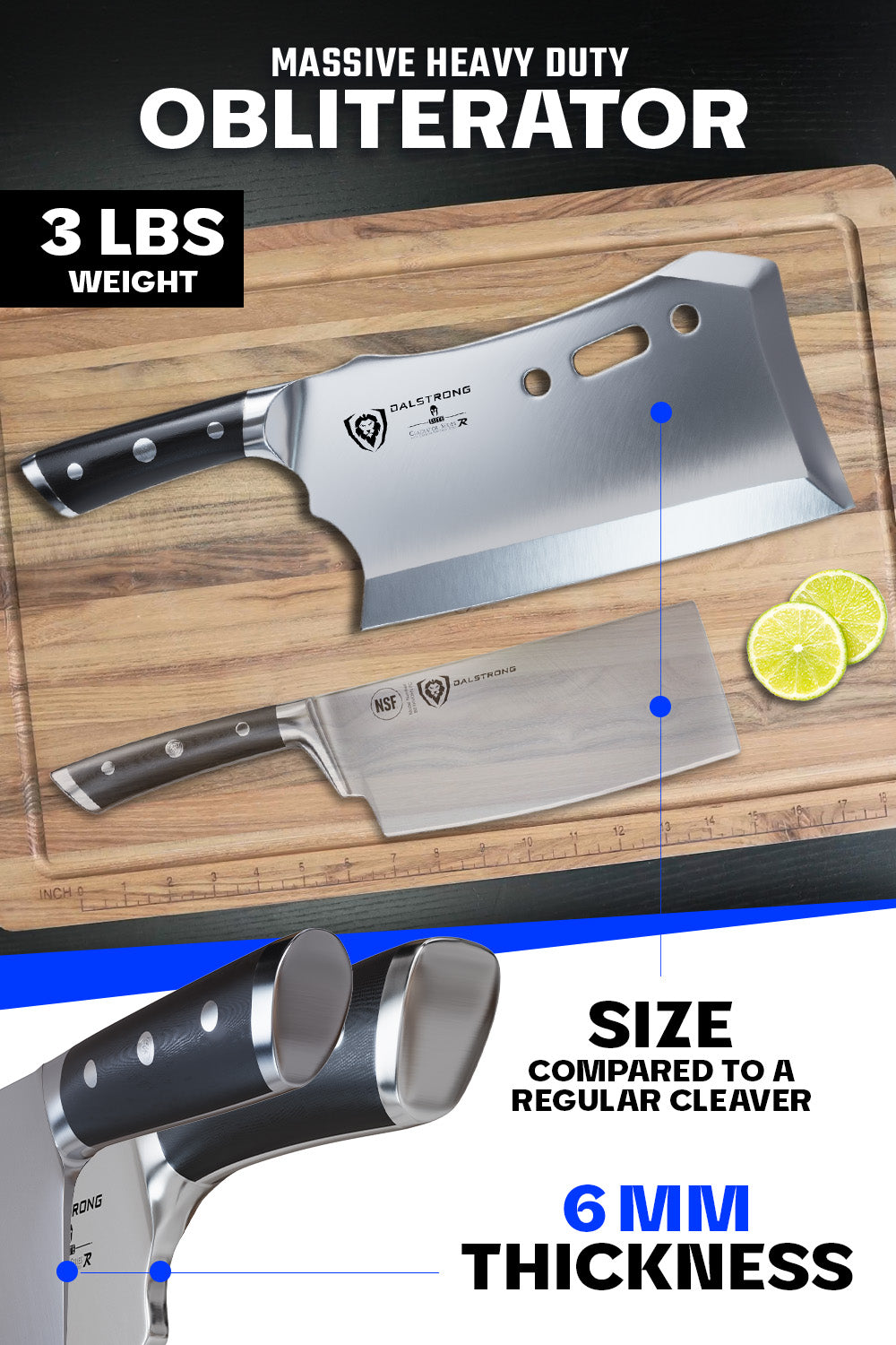 Dalstrong Gladiator Series R Meat Cleaver 9