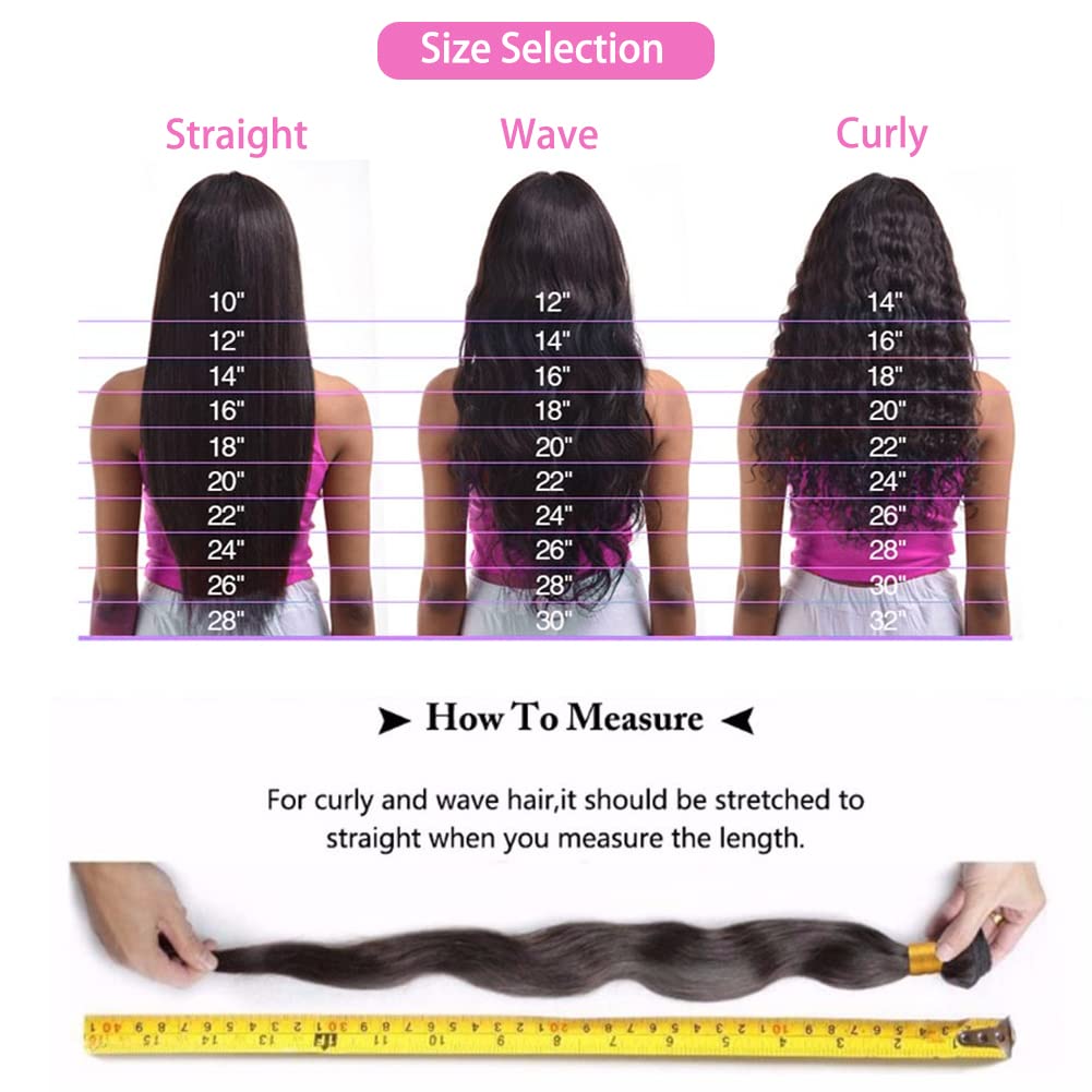 100% Unprocessed Brazilian Virgin Human Hair Bundles - 4 Pcs Body Wave Weave (22/24/26/28 Inch) 10A Grade Natural Black Hair Extensions for Women | Perfect for Styling, Volume Boost & Everyday Wear