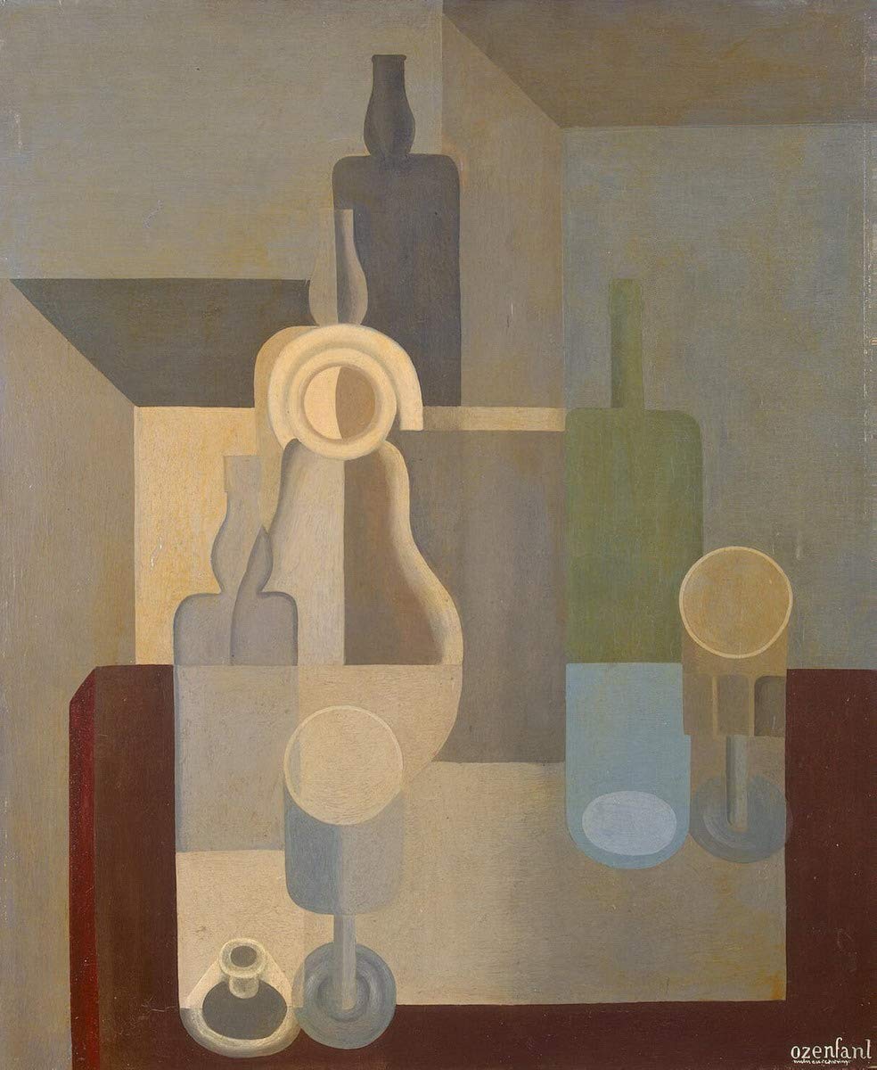 Amedee Ozenfant Still Life Dishes Hermitage Giclee Art Print - High Quality Fine Art Reproduction Poster for Wall Decor | Perfect for Living Room, Bedroom & Office Art Collection