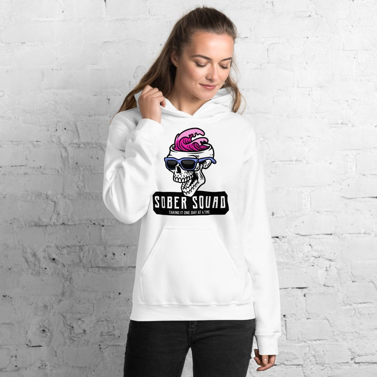 Sober Squad Hooded Sweatshirt - Comfortable Unisex Pullover for Recovery & Support | Perfect for AA Meetings, Sober Living & Everyday Wear