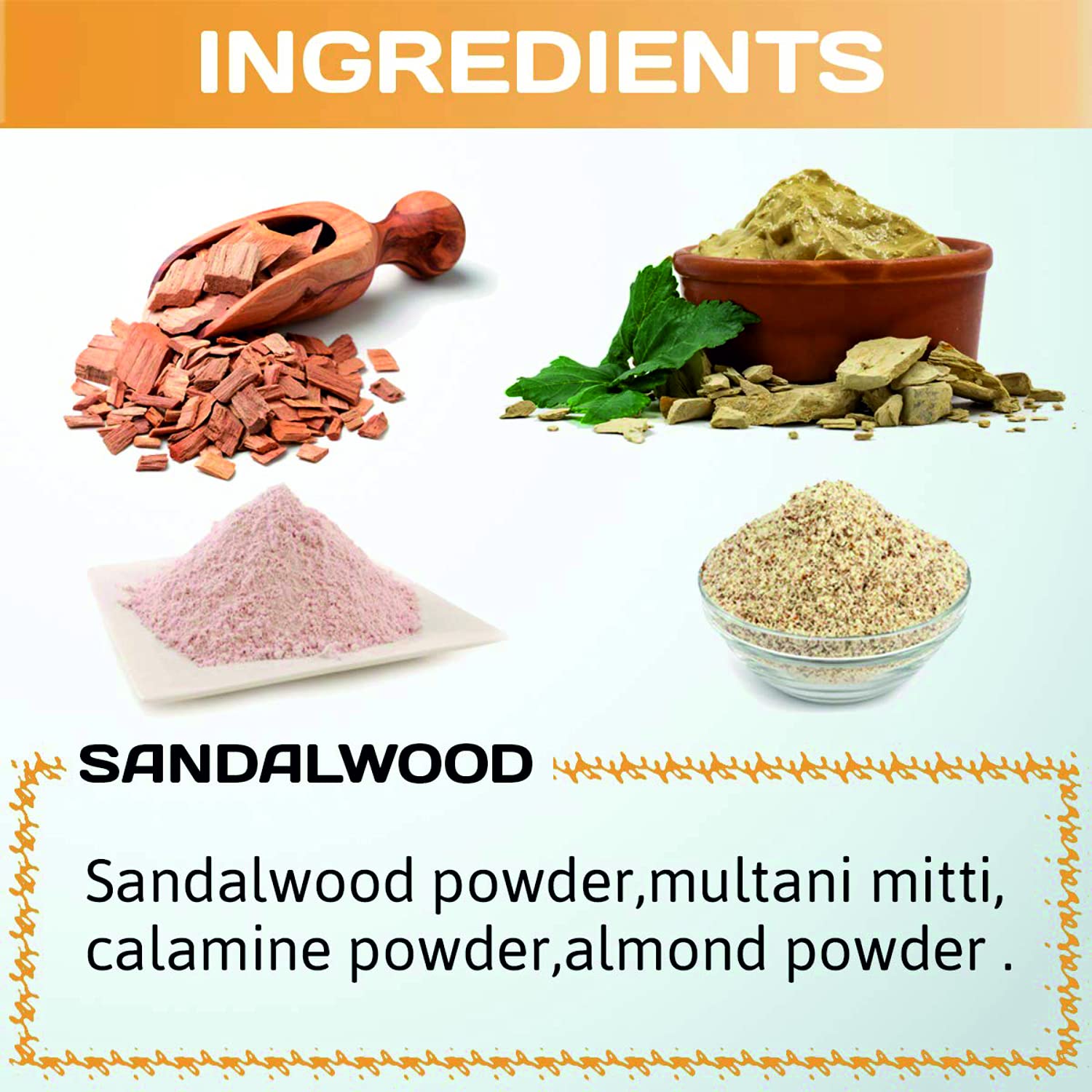 Oilanic 100% Pure Natural White Sandalwood Powder for Skin & Hair Care - 3 Pack (300g) | DIY Face Masks, Aromatherapy & Ayurvedic Beauty Treatments
