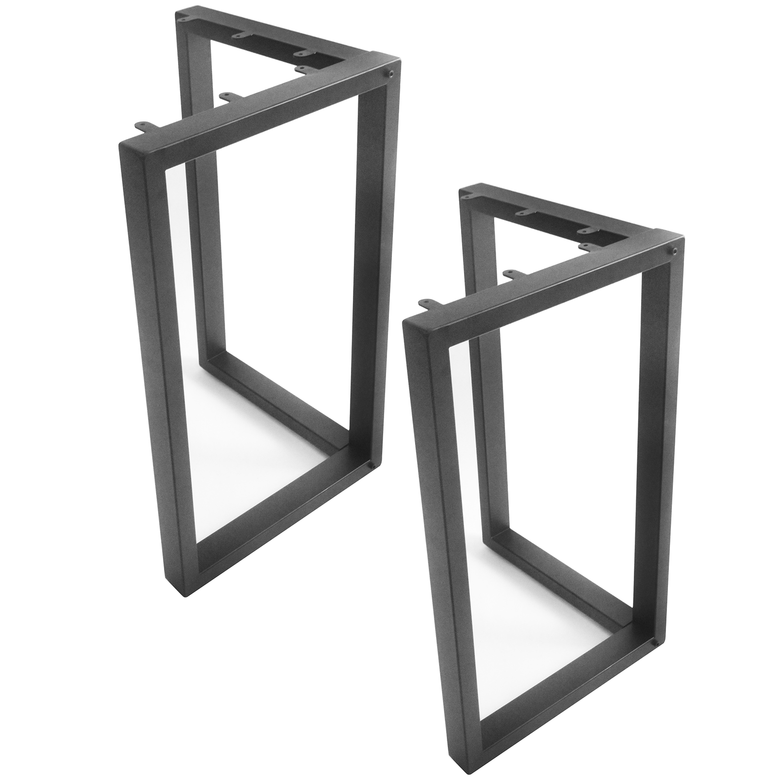 Heavy Duty L-Shaped Table Base Set of 2 (71cm Tall) - Sturdy Metal Legs for Dining Tables, Workbenches & Office Desks - Perfect for Home, Restaurant & Commercial Use