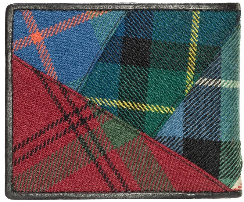 Tartan Patch Wallet - Stylish & Durable Leather Wallet for Men & Women | Perfect for Everyday Use, Travel & Gifts