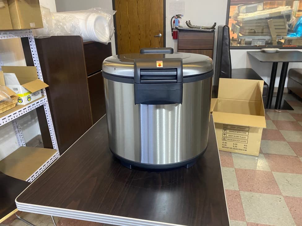 Commercial Rice Cooker 20L NSF Certified - SW-8000 Large Capacity Rice Warmer for Restaurants, Catering & Buffets - Perfect for High Volume Cooking & Food Service