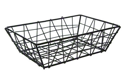 American Metalcraft BZZ95B Small Rectangular Metal Wire Bread Basket - 9