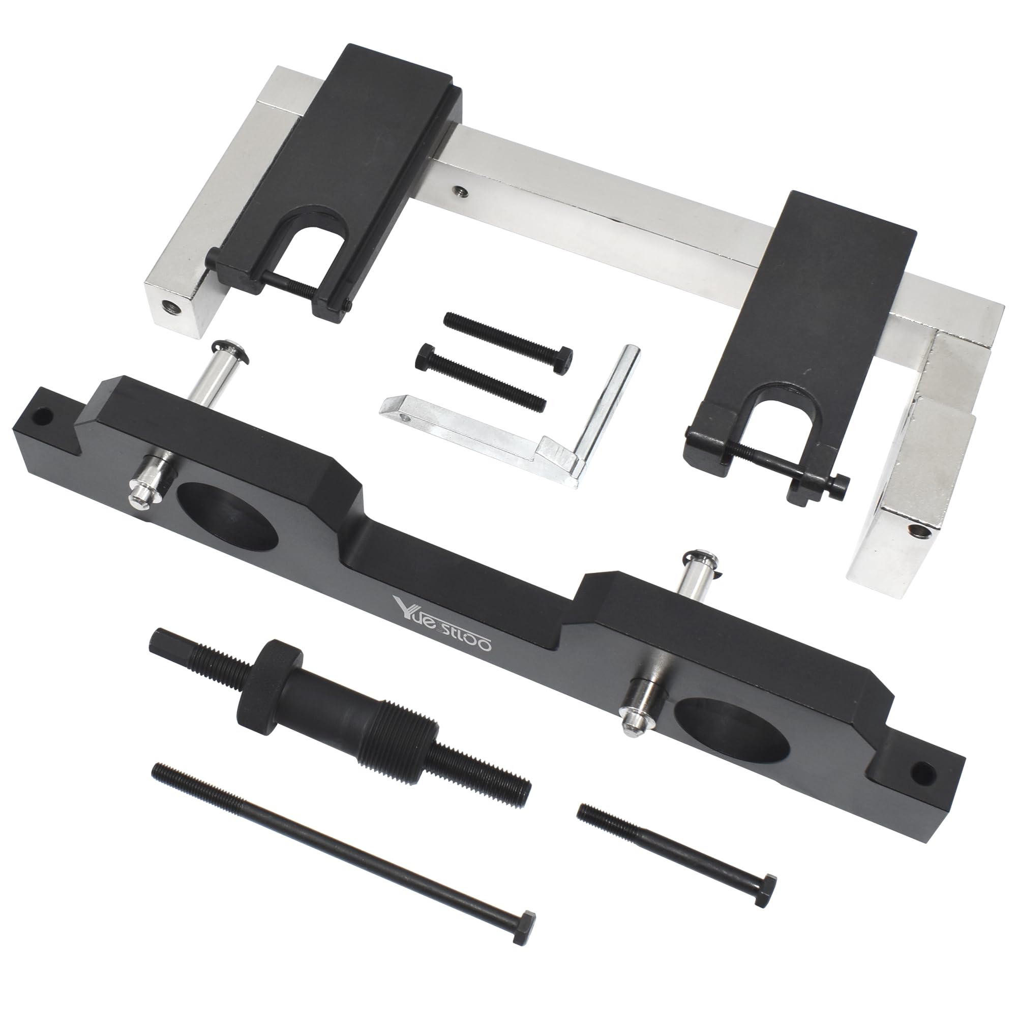 17PCS BMW N20 N26 Engine Camshaft Alignment Timing Tool Kit with Flywheel Holder, Balance Shaft Tool & Fuel Injector Remover - Professional Automotive Repair Tools for BMW 320i 328i X1 X3 X4 Engine Maintenance