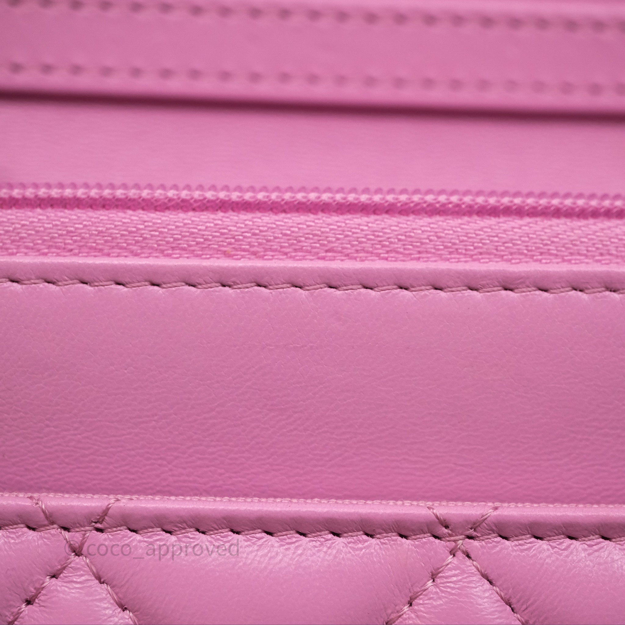 Chanel CC Chain Wallet On Chain WOC in Pink Lambskin with Aged Gold Hardware - Luxury Crossbody Bag for Women, Perfect for Evening Out & Special Occasions