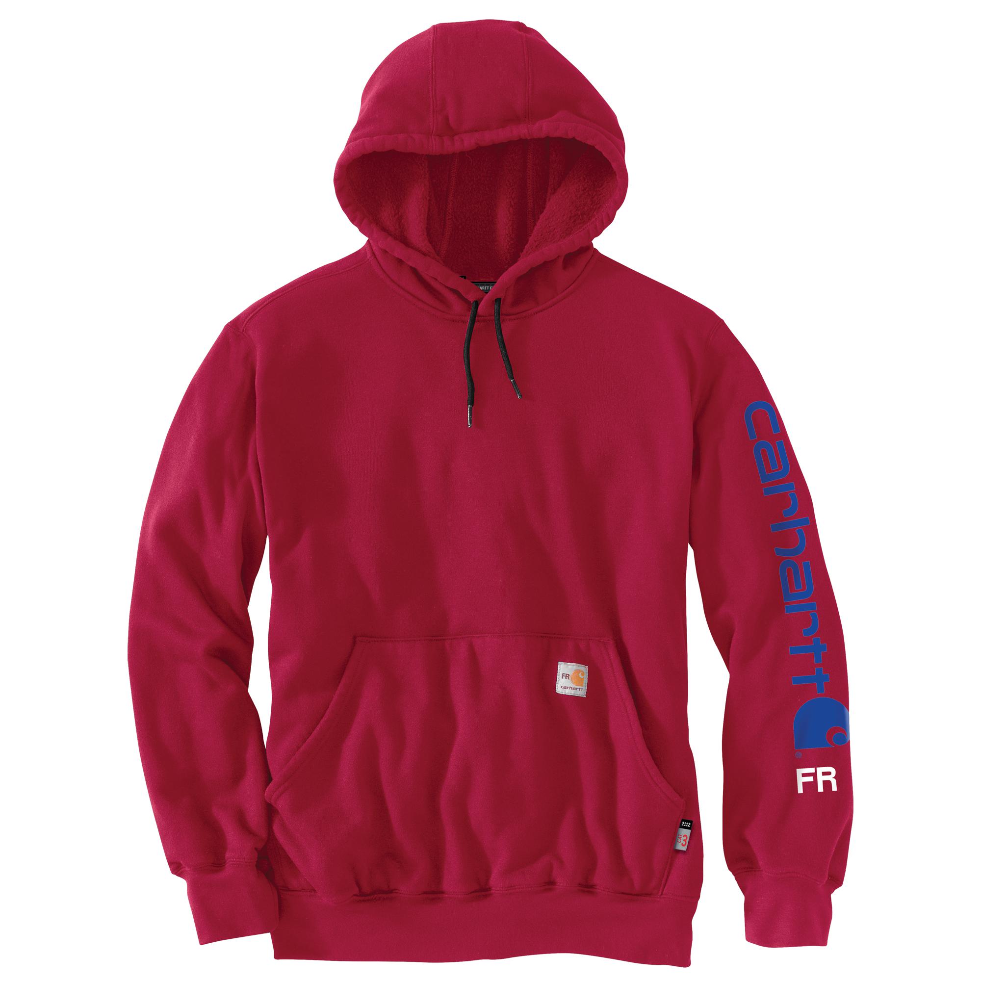 Carhartt Men's Flame Resistant Force® Relaxed Fit Hoodie - FR Workwear for Construction & Industrial Safety | Comfortable Cotton Blend for Outdoor & Cold Weather Use