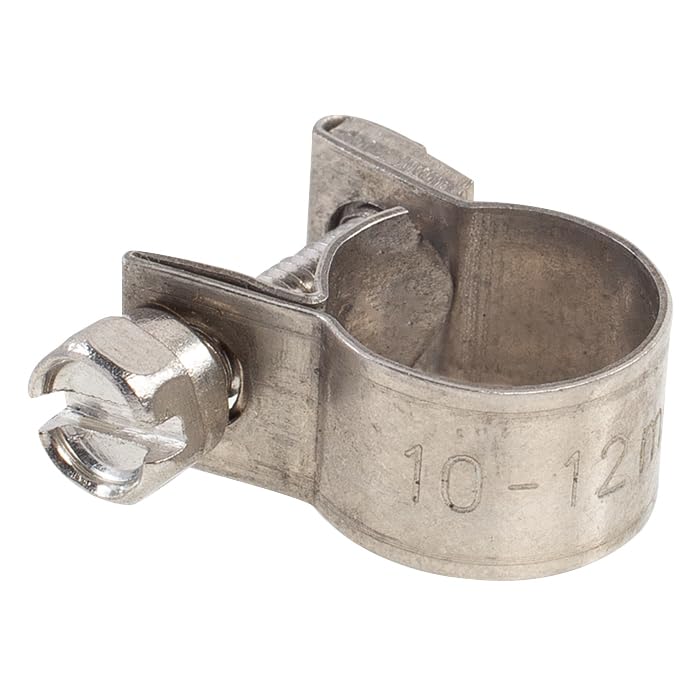 Shark 12289 0.25-Inch Stainless Steel Hose Clamps (Pack of 2) - Heavy Duty Clamps for Automotive, Marine & Plumbing Applications