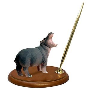 Hippo Pen Holder - Cute Desktop Organizer for Office & School Supplies - Perfect for Desk Decor, Gift Ideas & Workspace Organization