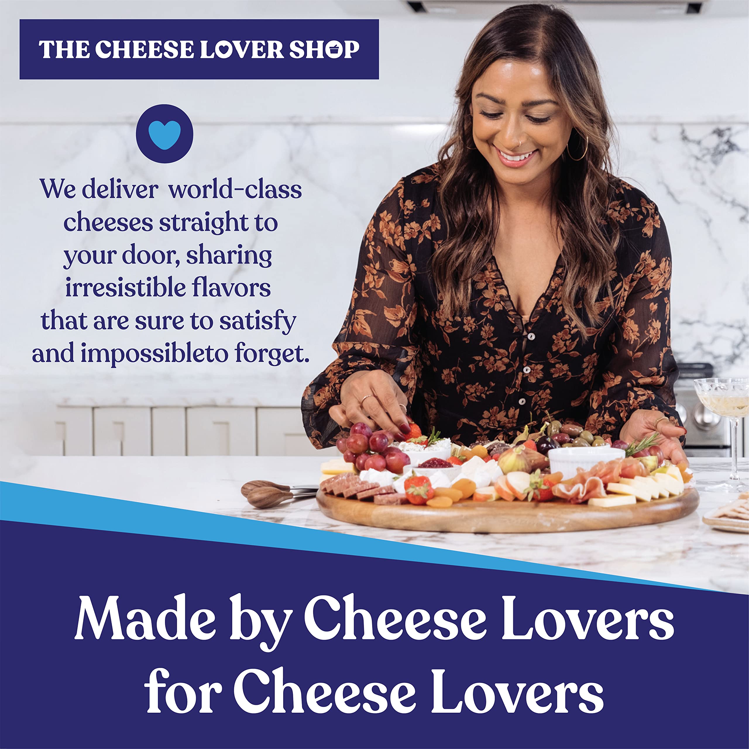 Premium Cheese Lover's Holiday Gift Set - 5 Gourmet Cheeses & 6 Artisanal Accompaniments - Elegant Cheese Platter Sampler for Christmas Gifting, Dinner Parties & Charcuterie Boards