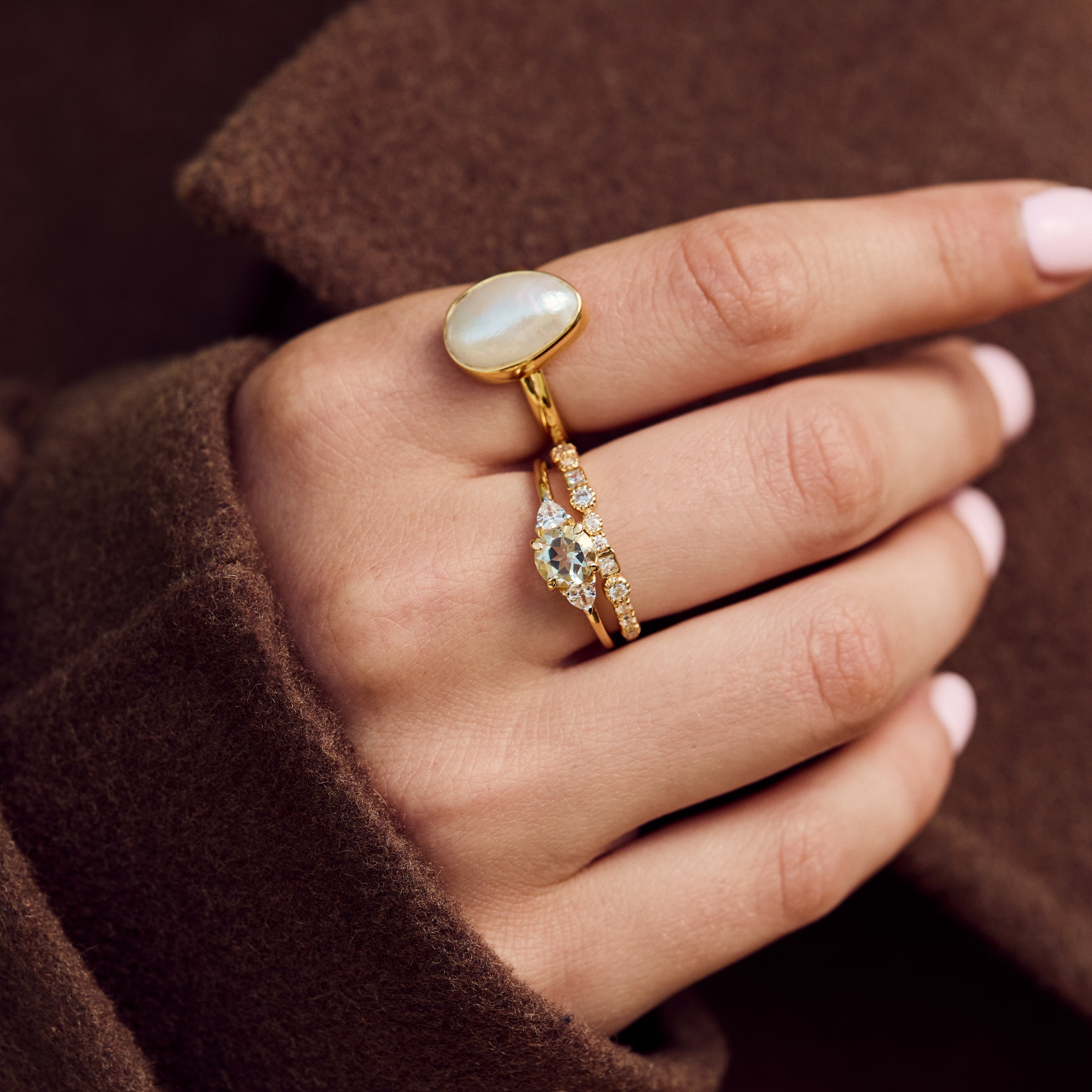 Green Amethyst Garden Party Eden Ring - Elegant Statement Jewelry for Women, Perfect for Weddings, Parties & Special Occasions
