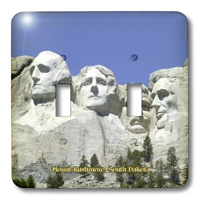 3D Rose Mount Rushmore South Dakota Double Toggle Switch - Premium Rocker Switch Cover for Home, Office, and DIY Electrical Projects (Set of 2)