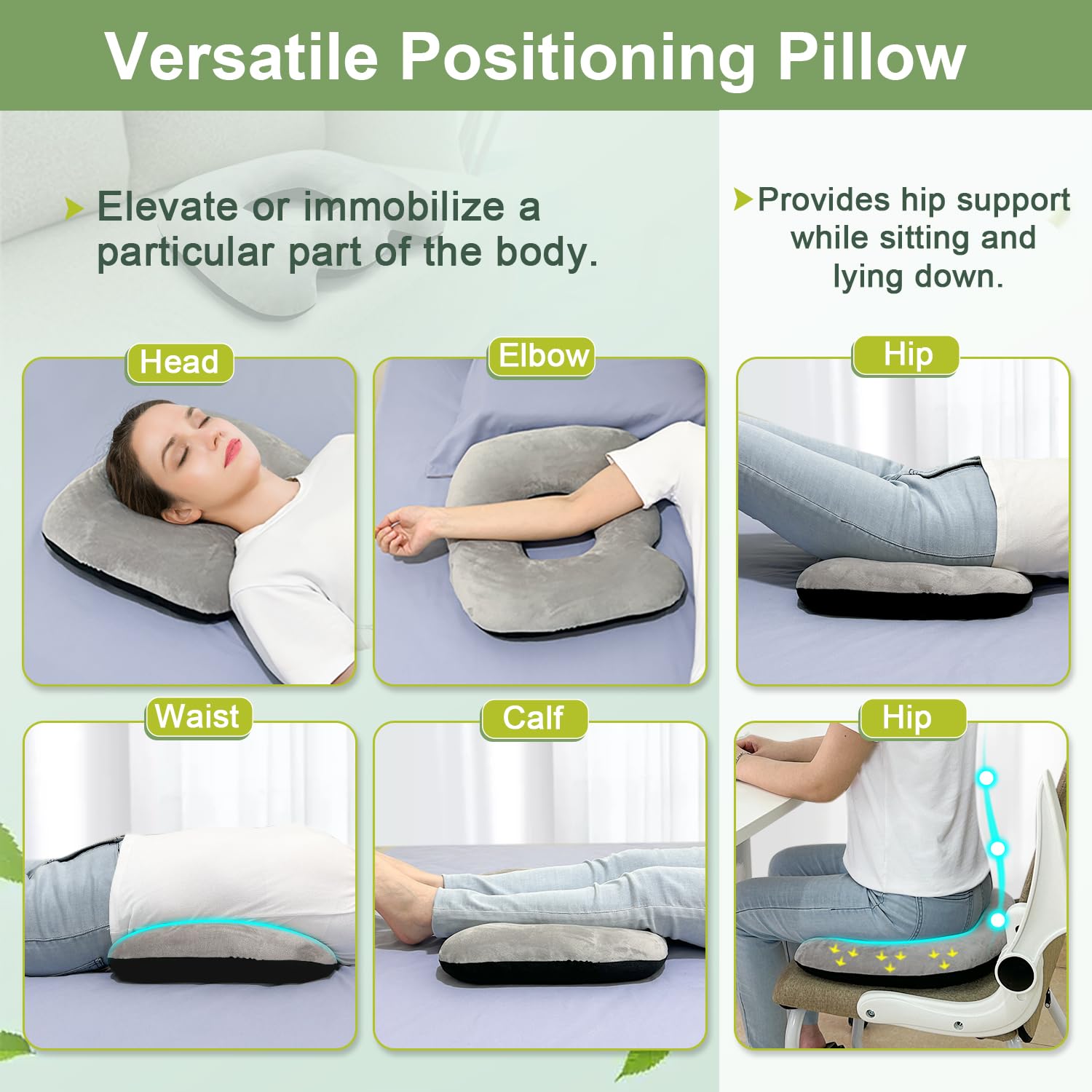 **Donut Pillow for Hemorrhoids & Tailbone Pain Relief - Postpartum & Bed Sore Cushion - Pressure Ulcer & Surgery Recovery Seat Cushion - Comfort for Office, Car & Home Use**