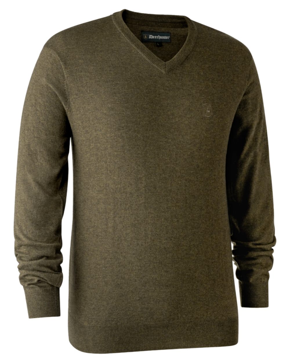 Deerhunter Kingston Knit V-Neck Sweater for Men - Soft Cotton Casual Pullover - Perfect for Office, Date Night & Fall Layering