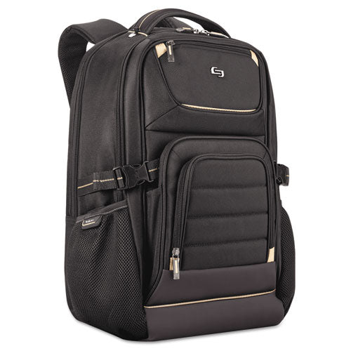 Durable Pro Laptop Backpack for 17.3 Inch Laptops - 18 x 12.5 x 9 Inches, Water-Resistant & Padded - Perfect for Work, Travel & College - Black