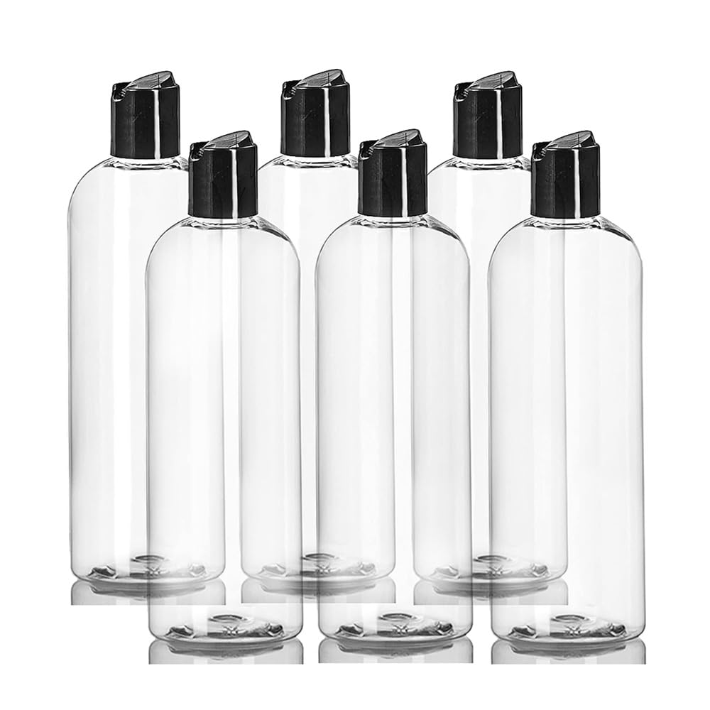 ZYAMY 20pcs 24/410 Black Disc Top Caps for Plastic Bottles - Durable Replacement Lids for Squeeze Bottles & Empty Containers - Perfect for Kitchen, Lab, and DIY Projects
