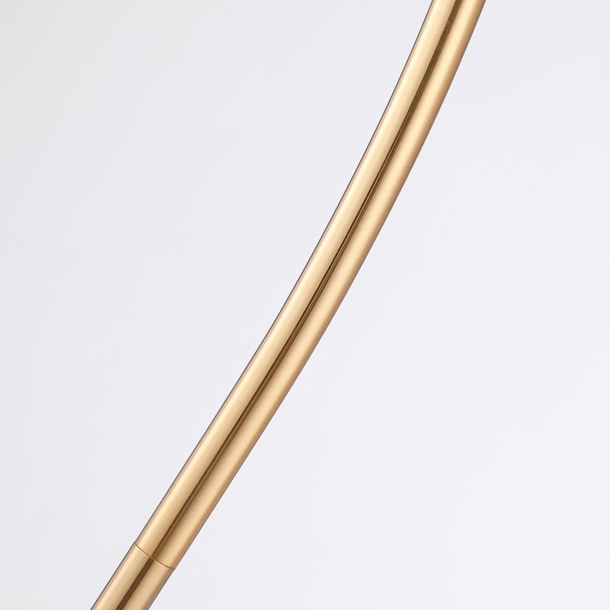 1 Light Golden Floor Lamp with Crystal Shade - Modern Elegant Standing Light for Living Room, Bedroom & Office - Perfect for Reading, Relaxing & Home Decor