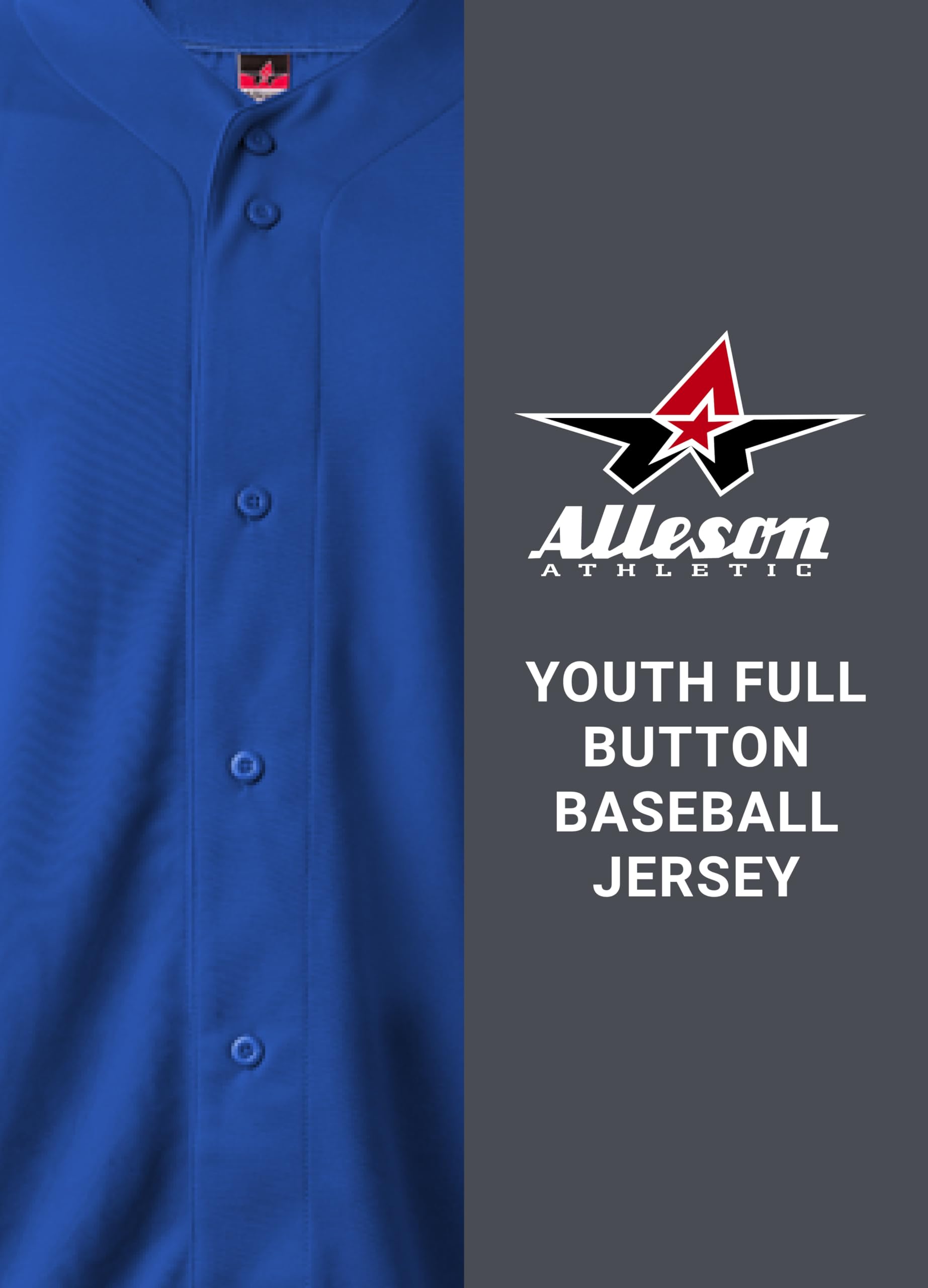 Alleson Athletic Boys' Sports Jersey - Breathable Mesh Basketball & Soccer Uniform for Youth Team Players - Perfect for School Games, Tournaments & Practice Sessions