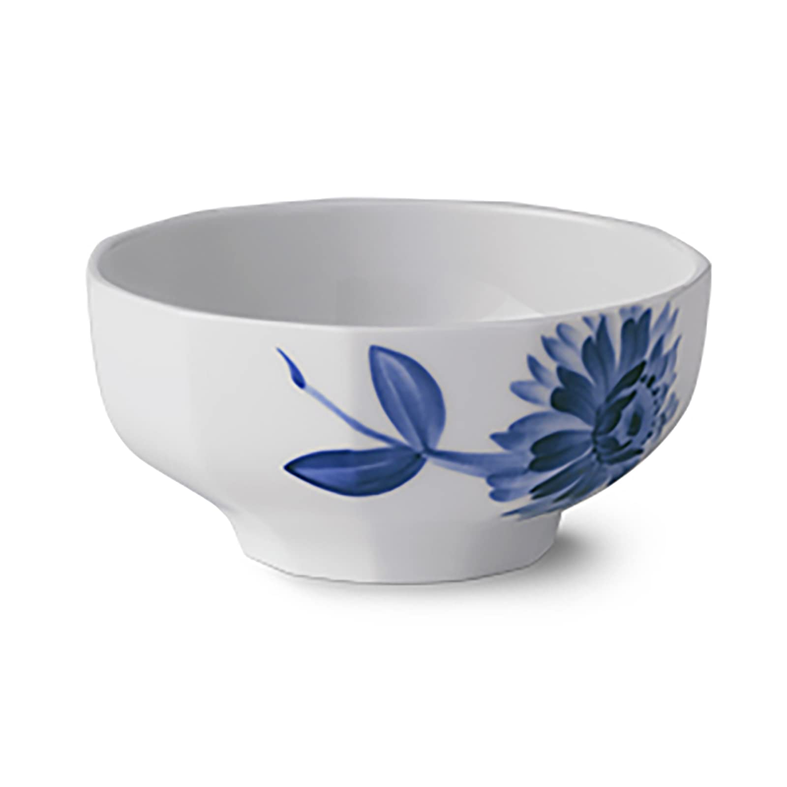Royal Copenhagen 1028399 Bromst Bowl & Plate Set - 4.3 Inches (11 cm) Zinnia Floral Design - Elegant Wedding Gift & Housewarming Present - Perfect for Dining, Entertaining & Special Occasions