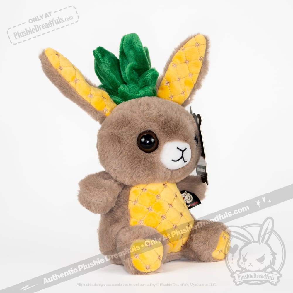Plushie Dreadfuls Pineapple Rabbit Stuffed Animal - Soft Cute Bunny Plush Toy for Kids, Gift for Girls & Boys, Perfect for Bedroom Decor and Cuddling