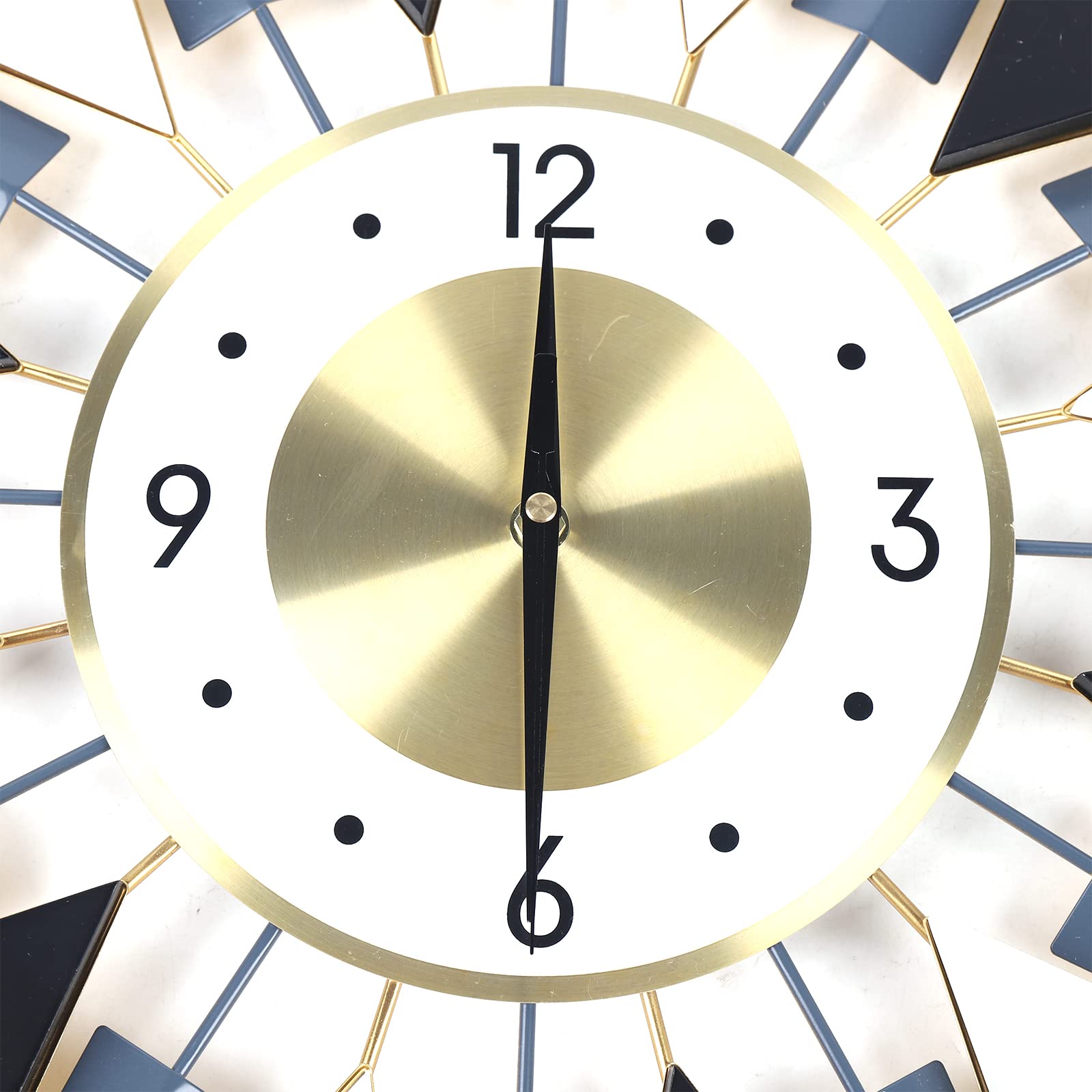 Gdrasuya10 Large Metal Wall Clock - European Style Silent Non-Ticking Decorative Clock for Living Room, Bedroom & Office Decor | Perfect for Home, Office and Gift Giving