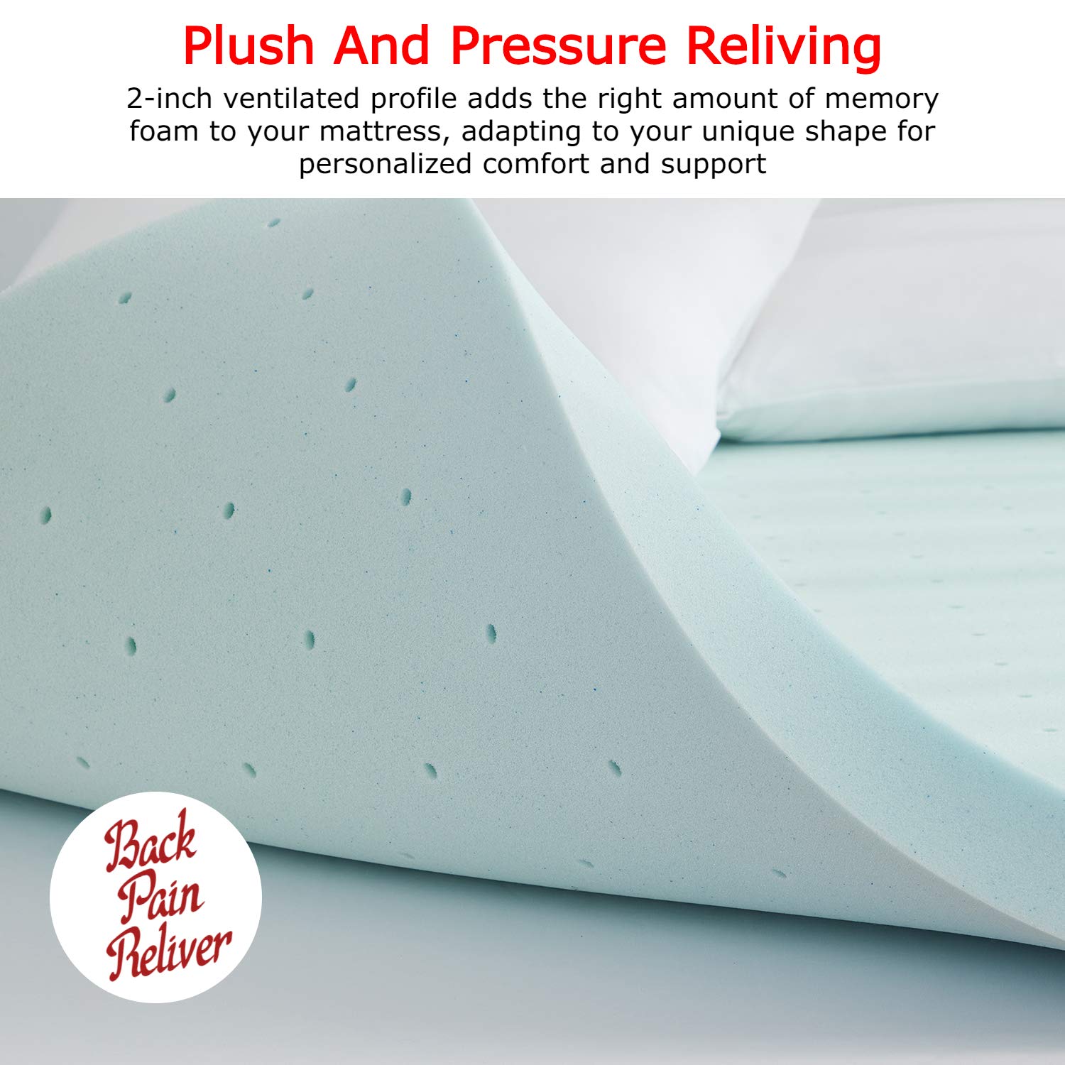 Empyrean 3 Inch Gel-Infused Cooling Memory Foam Mattress Topper - California King Size | Pressure Relief & Temperature Regulation for Better Sleep | Perfect for Hot Sleepers & Back Pain Relief
